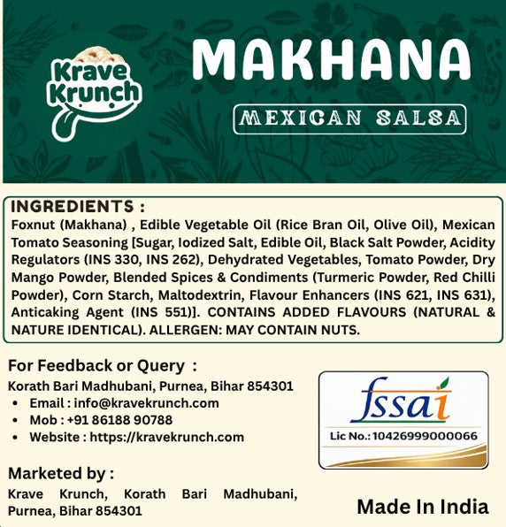 Mexican Salsa Flavoured Makhana