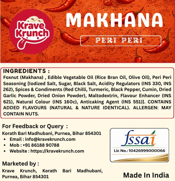 Peri Peri Flavoured Makhana